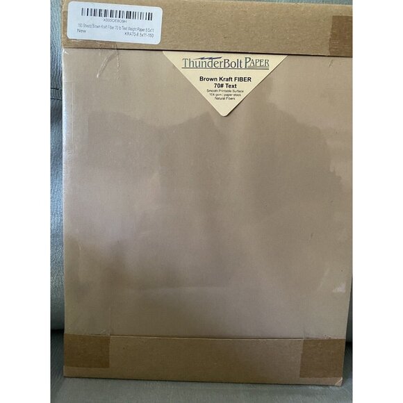 70lb Brown Kraft Paper Sheets, 8.5 x 11" 150 Sheets 8 1/2 x 11" NEW/SEALED - Picture 1 of 3